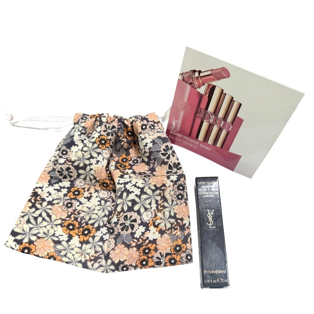 Yves Saint Laurent YSL Lash Clash Mascara & Rouge Volupté‎ Lipstick Sampler Set